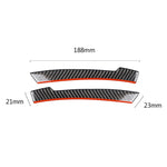 2 PCS Car Carbon Fiber Rearview Mirror Anti-collision Strip Protection Guards Trims Stickers for Mercedes-Benz, Rearview Mirror