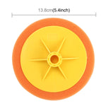 Polishing Disc Car Polishing Machine Dedicated Sponge Wheel Wax Polishing Sponge Decontamination Sponge,Screw Hole Diameter:16mm, 16mm