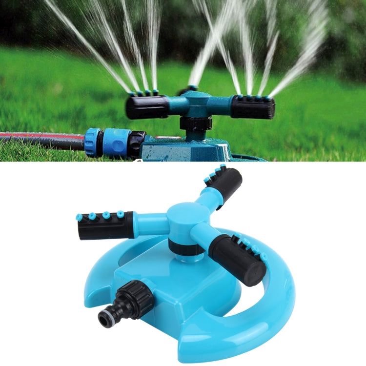 Garden Automatic Rotating Nozzle 360 Degree Rotary Automatic Sprinkler Garden Lawn Watering Nozzle,Applicable for 1/2 inch Water Pipes(Blue), 360 Degree Automatic Sprinkling 2