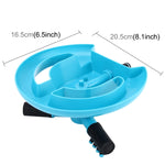 Garden Automatic Rotating Nozzle 360 Degree Rotary Automatic Sprinkler Garden Lawn Watering Nozzle,Applicable for 1/2 inch Water Pipes(Blue), 360 Degree Automatic Sprinkling 2