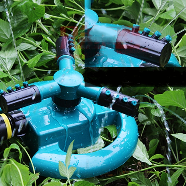 Garden Automatic Rotating Nozzle 360 Degree Rotary Automatic Sprinkler Garden Lawn Watering Nozzle,Applicable for 1/2 inch Water Pipes(Blue), 360 Degree Automatic Sprinkling 2