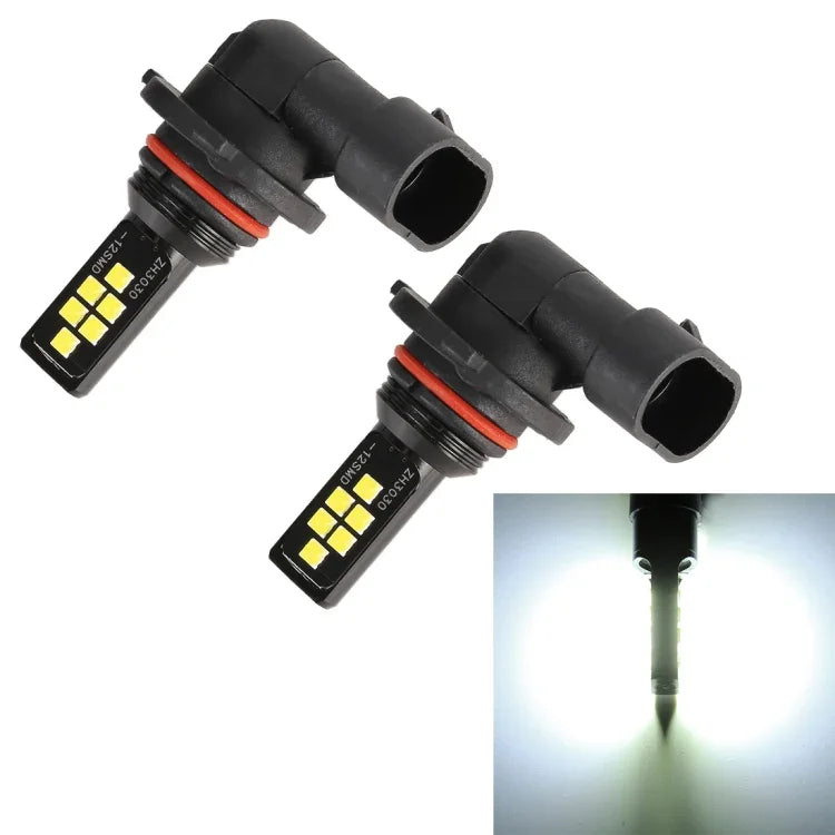 2 قطعة مصابيح ضباب سيارة 9005 DC9-16V / 3.5 واط / 6000 كلفن / 320 لومن، 12 LED SMD-ZH3030، مع تيار ثابت، 9005