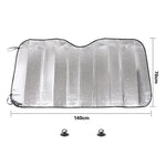 General Purpose Epe Car Sun Visor Before The File, Size: 140cm x 70cm, 140 x 70cm (Silver)