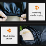 Waterproof Motorcycle Black Leather Seat Cover Prevent Bask In Seat Scooter Cushion Protect, Size: L, Length: 55-60cm; Width: 25-35cm, Length: 55-60cm; Width: 25-35cm