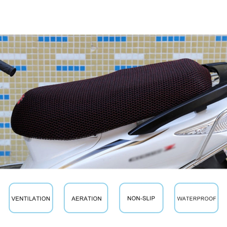 Waterproof Motorcycle Sun Protection Heat Insulation Seat Cover Prevent Bask In Seat Scooter Cushion Protect, Size: XXL, Length: 86- 92cm; Width: 40-56cm, Size: XXL (Black Red), Size: XXL (Black Blue), Size: XXL (Blue), Size: XXL (Black)