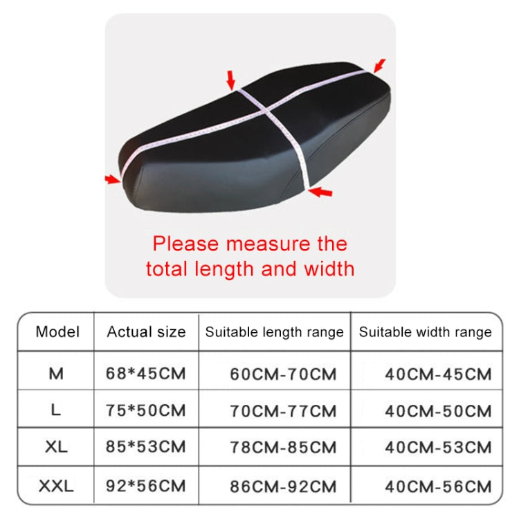 Waterproof Motorcycle Sun Protection Heat Insulation Seat Cover Prevent Bask In Seat Scooter Cushion Protect, Size: XXL, Length: 86- 92cm; Width: 40-56cm, Size: XXL (Black Red), Size: XXL (Black Blue), Size: XXL (Blue), Size: XXL (Black)