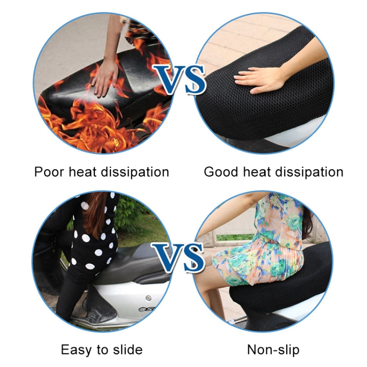 Motorcycle Breathable Sunscreen Double Layer 3D Honeycomb Small Hole Polyester Cushion Mesh, Size: XXL, Length: 92cm; Width: 55cm, Size: XXL