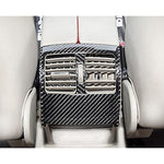 2 PCS Car Rear Air Outlet Frame Carbon Fiber Decorative Sticker for Mercedes-Benz W204 2007-2013, Rear Air Outlet Frame