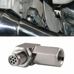 90 Degree Car Oxygen Sensor Spacer Engine Light CEL Check Bung Mini Catalytic Converter M18 x 1.5, 90 Degree