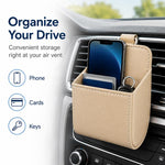 Car Air Vent Mobile Cellphone Pocket Bag Pouch Box Storage Organizer Carrying Case