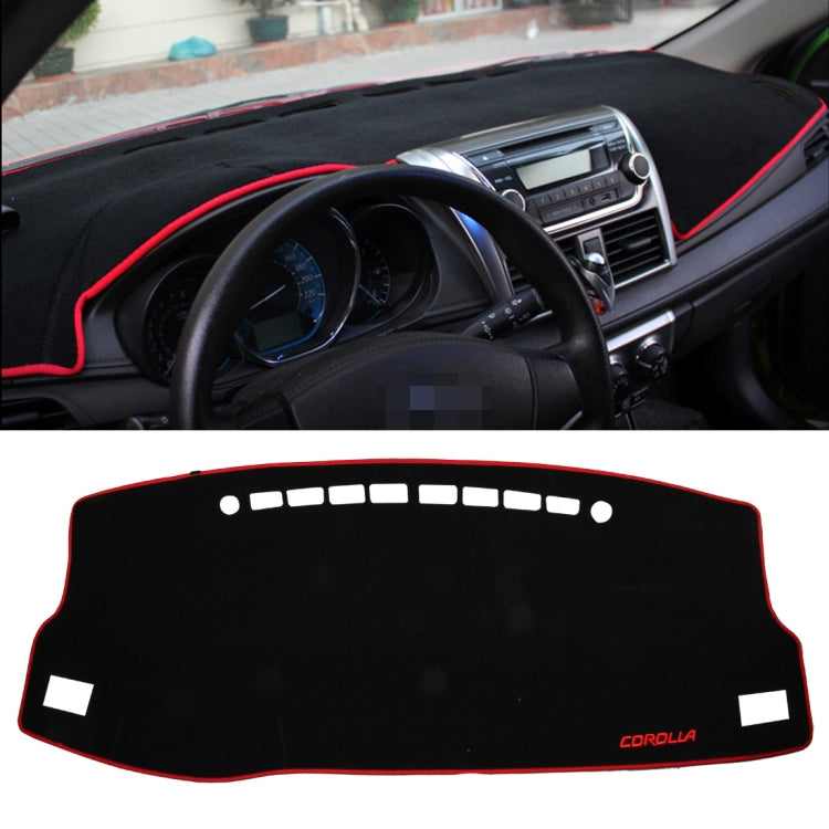 Left-hand Drive Car Light Instrument Panel Sunscreen Dashboard Mats Cover for Toyota New Corolla (2014-2018)，Please Note Model and Year, For Toyota
