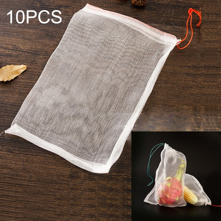 10 PCS Nylon Mesh Bag Garden Seeds Fruits Pest Control Bags Vegetable Vineyard Anti Bird Net Pest Control Net Bag Nylon Mesh Filter Accessories Supplies, Size: 15*10cm, Size: 15*10cm