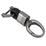 Weaving Band Metal Car Key Ring Braided Belt Key Chain
