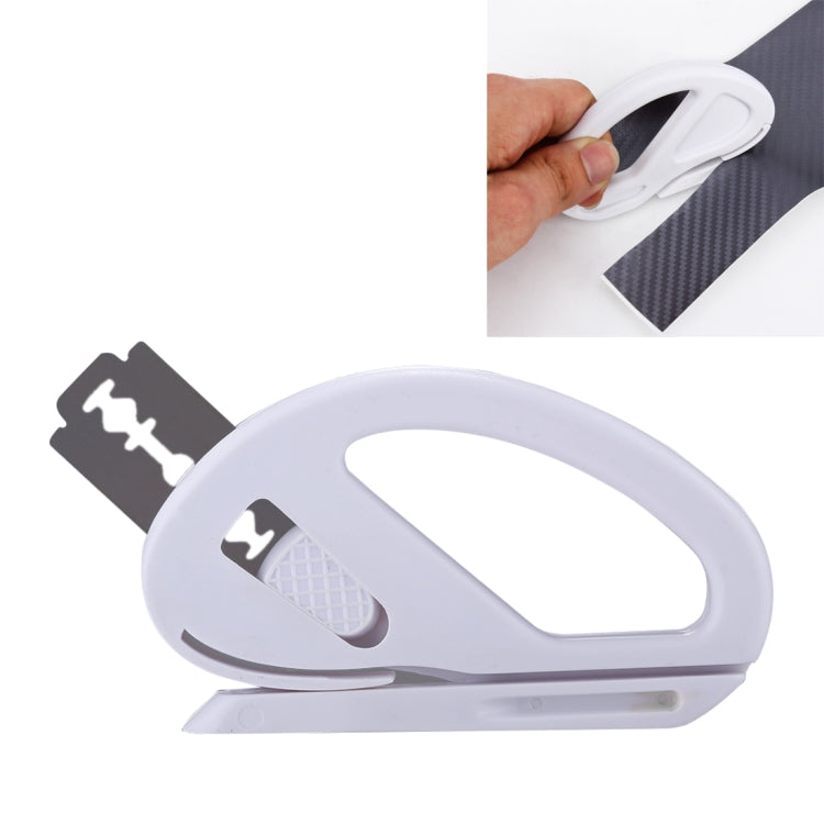 Car Vehicle Fiber Vinyl Film Sticker Wrap Safety Cutter Cutting Styling Wrap Too Random Color Delivery, Film Cutterl(White)