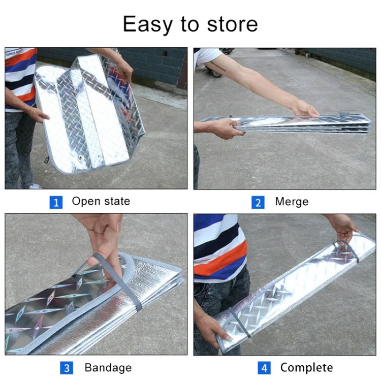 Sun Shade Hatchback Car Windshield Visor Cover Block Front Window Sunshade UV Protect, Size: 130 x 70cm, 130*70cm