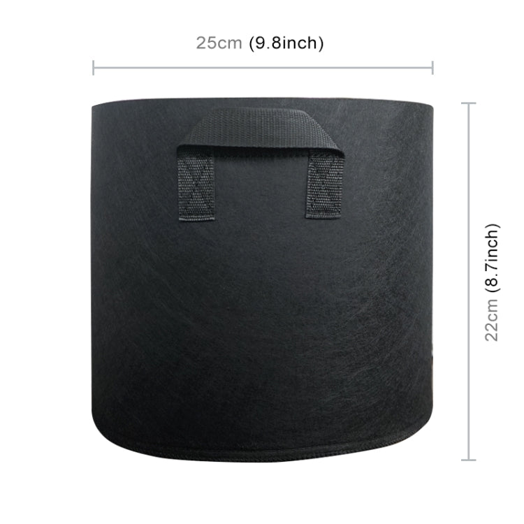 3 Gallon Planting Grow Bag Thickened Non-woven Aeration Fabric Pot Container with Handle, 3 Gallon