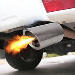 2 PCS Car Styling Stainless Steel Exhaust Tail Muffler Tip Pipe for VW Volkswagen 1.4T Swept Volume, 1.4T