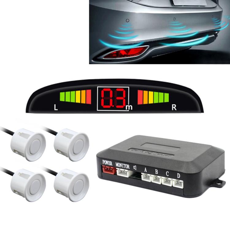 Car Buzzer Reverse Backup Radar System - Premium Quality 4 Parking Sensors Car Reverse Backup Radar System with LCD Display