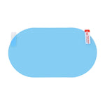 Car Oval PET Rearview Mirror Protective Window Clear Anti-fog Waterproof Rain Shield Film, Size:10x15cm, 10x15cm