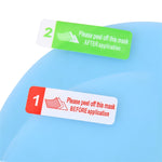 Car Oval PET Rearview Mirror Protective Window Clear Anti-fog Waterproof Rain Shield Film, Size:10x15cm, 10x15cm