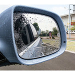 Car Oval PET Rearview Mirror Protective Window Clear Anti-fog Waterproof Rain Shield Film, Size:10x15cm, 10x15cm