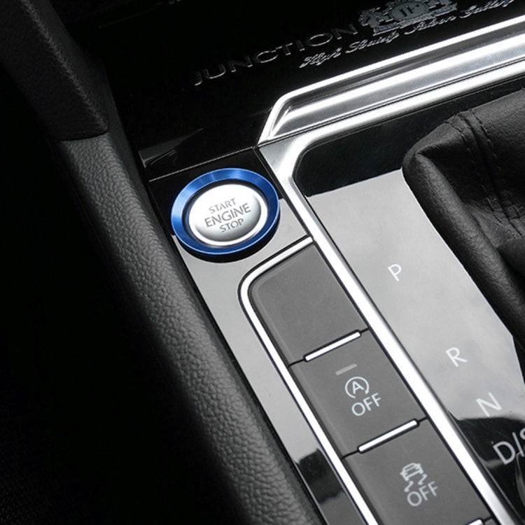Car Engine Start Key Push Button Ring Trim Aluminum Alloy Sticker Decoration for Volkswagen, For Volkswagen (Engine Start), For Volkswagen