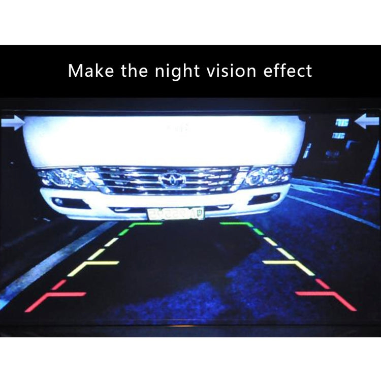 628 x 582 Effective Pixel PAL 50Hz Waterproof Universal Car Rear View Backup Camera With 4 LED Lamp, DC 12V, Wire Length: 4m, 4 LED Lamp