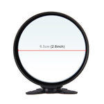 3R-044 Auxiliary Rear View Mirror Car Adjustable Blind Spot Mirror Wide Angle Auxiliary Rear View Side Mirror, 3R-044 (Black), 3R-044 (Silver), 3R-044 (White)