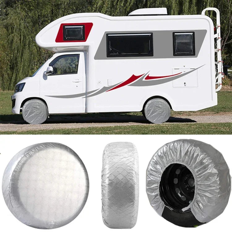 4 PCS Car Auto Wheel Tire Covers, Suitable for The Tire up to 29 inch, 29 inch