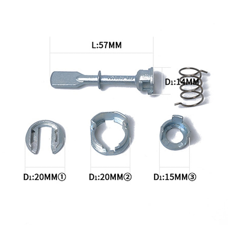 Car Door Lock Cylinder Repair Kit Right and Left 6N0837223A for Volkswagen Polo 6N1-6N2 1994-2001, 6N1-6N2 1994-2001