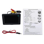 Universal 4.3 inch Car High Definition Monitor with Adjustable Angle Holder, Support Reverse Automatic Screen Function, 4.3 inch