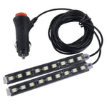 2 in 1 4.5W 18 SMD-5050-LEDs RGB Car Interior Floor Decoration Atmosphere Neon Light Lamp, DC 12V, 2 in 1 4.5W (Pink Light), 2 in 1 4.5W (White Light)