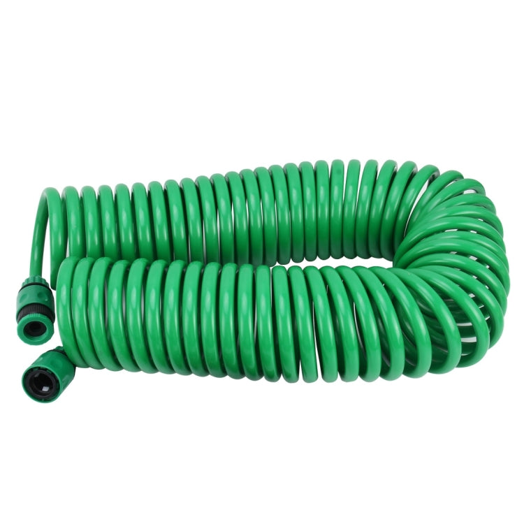 Garden Watering Series Spring Tube Hose Telescopic Spiral Pipe with Water Connector Adaptor and Connector, Length: 15m, 15m Telescopic Pipe