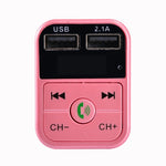 B2 Dual USB Charging Bluetooth FM Transmitter MP3 Music Player Car Kit, Support Hands-Free Call  & TF Card & U Disk, B2 (Gold), B2 (Rose Gold), B2 (Silver), B2 (Black), B2 (Pink)