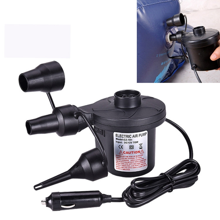 CZ-191 DC12V 40W Portable Mini Electric Air Pump Tire Inflator Car Tire Pump Inflatable Pump, CZ-191
