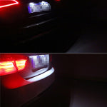 2 PCS License Plate Light with 18  SMD-3528 Lamps for Renault,2W 120LM,6000K, DC12V(White Light), For Renault