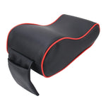 Universal Car PU Leather and Memory Foam Wrapped  Armrest Box Breathable Car Armrest Box Mat with Phone Holder Storage Bag, without Card Slot (Black Red), without Card Slot (Black ), without Card Slot (Khaki), without Card Slot (Brown)
