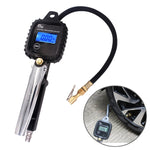 Car Multi-functional Digital LCD Display Tire Air Pressure Inflator Gauge Vehicle Tester Inflation Monitoring, Display Tire Air Pressure