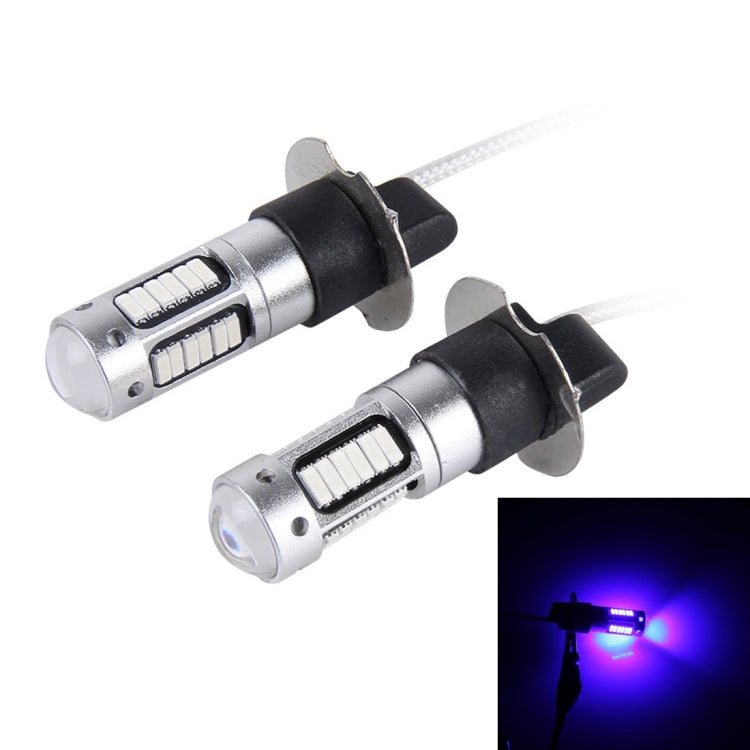 2 PCS H3 10W 30 SMD-4014 LEDs Car Fog Light, DC 12V, H3 (White Light), H3 (Blue Light), H3 (Orange Light)