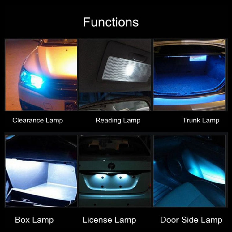 2 PCS T10 / W5W / 168 / 194 DC12V 1.2W 6000K 80LM 33LEDs SMD-3014 Car Reading Lamp Clearance Light, with Decoder, T10 / W5W / 168 / 194