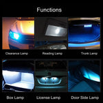 2 PCS T10 / W5W / 168 / 194 DC12V 1.4W 6000K 90LM 12LEDs SMD-3014 Car Reading Lamp Clearance Light, with Decoder, T10 / W5W / 168 / 194(90LM)