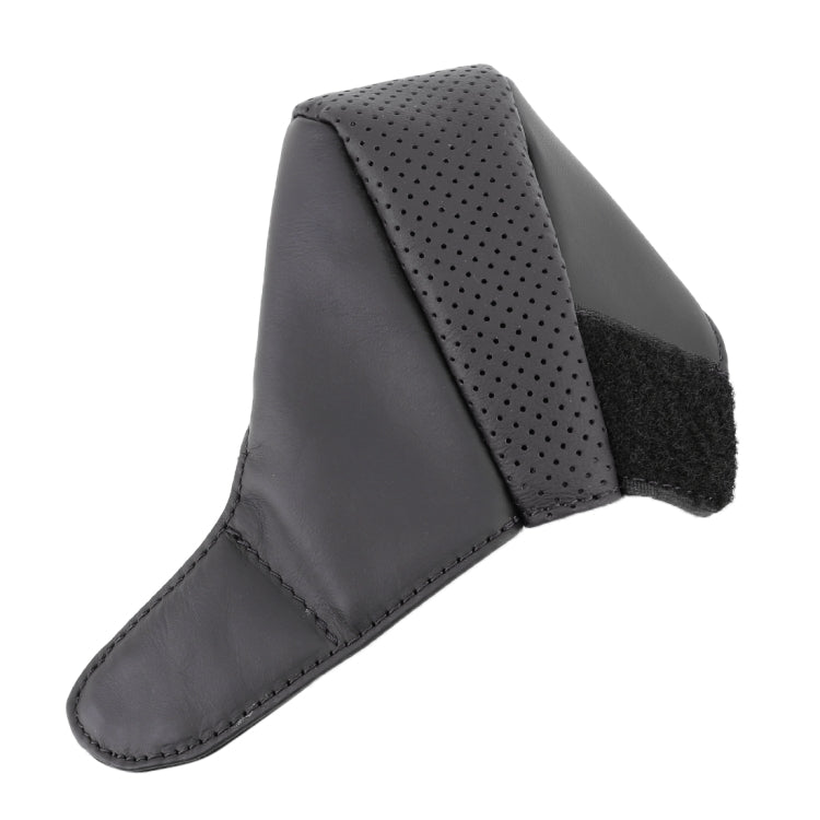 Universal Nonslip Breathable Genuine Leather Car Gear Shift Knob Cover