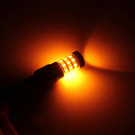 7443 5W 350LM 60LEDs DC 12V 6000K SMD-4014 Car Auto Brake Light Turn Signal Lights (White Light+Yellow Light), 7443 5W