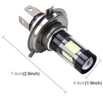 H4 7W 420LM 6000K Car Fog Lights with 42 SMD-3528 LED  Lamps, DC 12V, H4