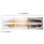 5 PCS SUV Body Decorative Strip Brand Car Streamline Shining Sticker for Toyota Prado4000 2011 Version, For 2011 Version Prado 4000