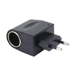 6W Vehicle Power Inverters 220V AC/DC to 12V DC with Car Cigarette Lighter Socket Adapter Converter Vehicle Amplifier Power Output: DC 12V 500mA(EU Plug), 12V 500mA(EU Plug)