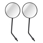 2 PCS Motorcycle Universal ABS Shell Metal Holder Rear VIew Mirror for JH70 JC70 CG125, JH70 JC70 CG125
