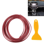 5m Flexible Trim For DIY Automobile Car Interior Exterior Moulding Trim Decorative Line Strip with Film Scraper