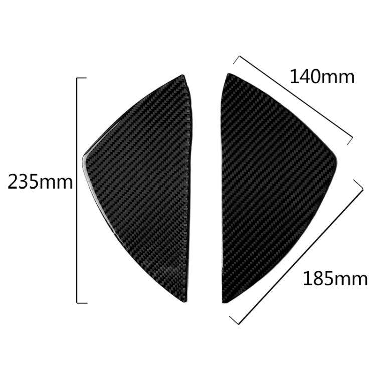 Car Carbon Fiber Front Door Slot Panel Decorative Sticker for Mercedes-Benz W204 C Class 2007-2013, Front Door Slot
