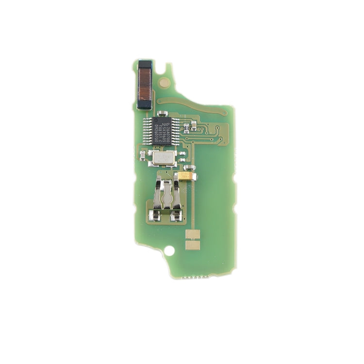 For PEUGEOT 2 Buttons ASK Signal Intelligent Remote Control Car Key with Integrated Chip & Battery & Holder, without Grooved, Frequency: 433MHz, 2 Buttons without Grooved